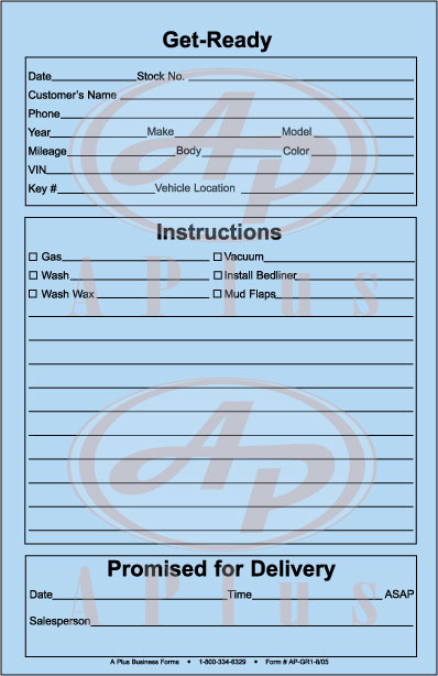 AP-GR1-8/05 • Get Ready Form